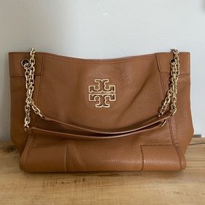 Tory Burch Chain Shoulder Bag - Tan